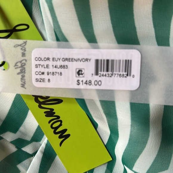 Sam Edelman Green and White Midi Dress - Picture 13 of 14